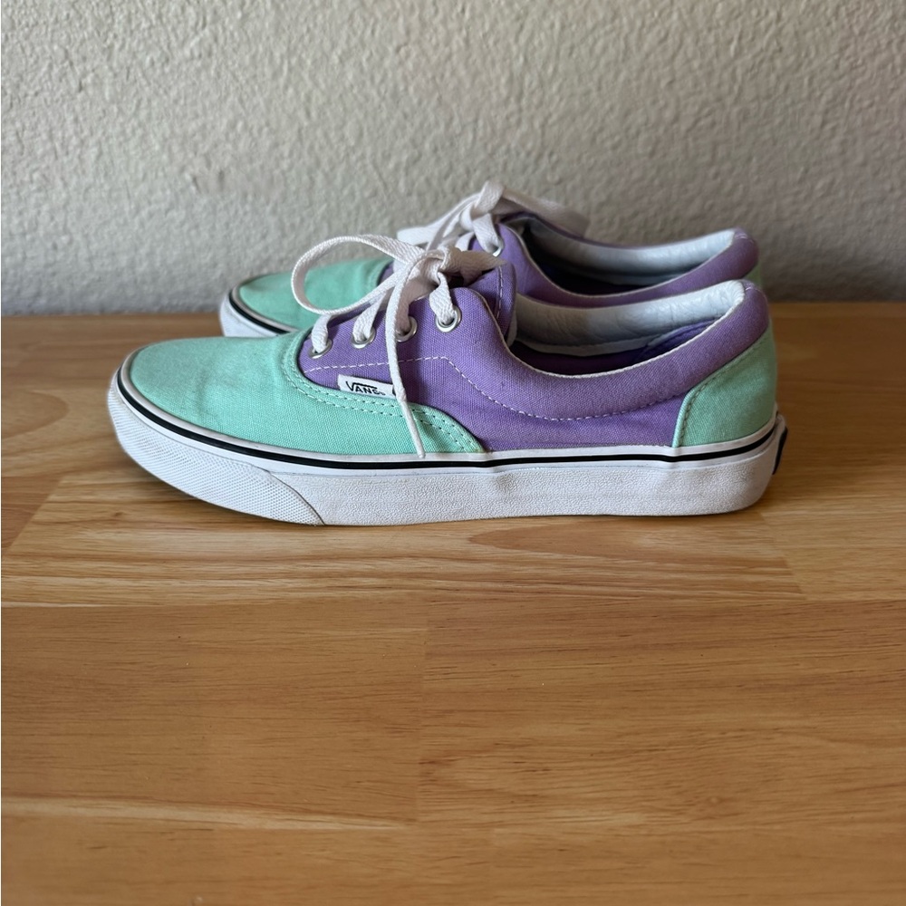 Vans Mint Green and Purple shoes